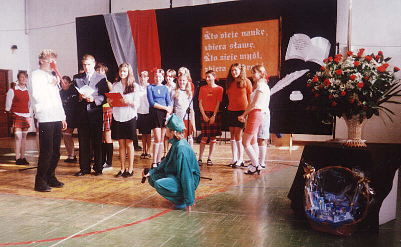 Inscenizacja uczniw gimazjum